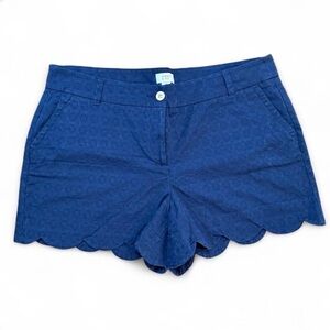 Women's 16W Crown & Ivy Navy Shelby High Waist Shorts